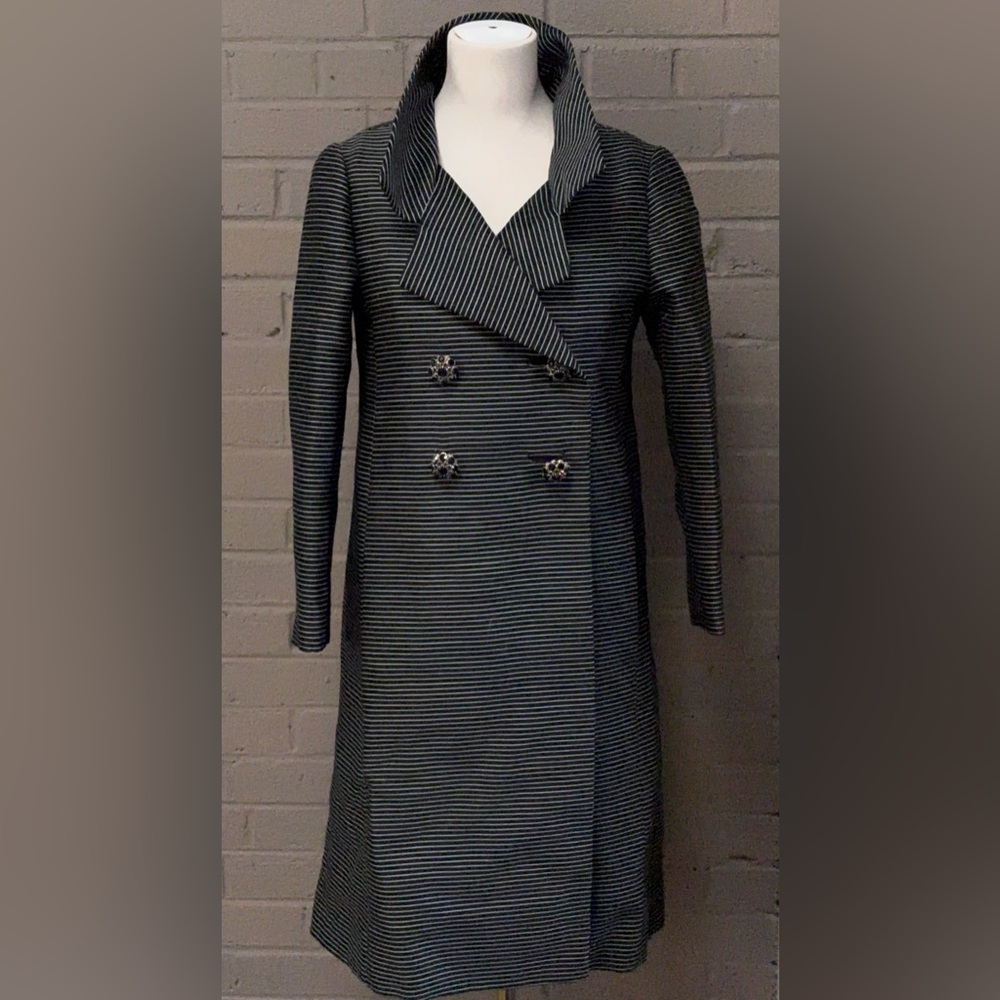 Vintage Pin Stripe Car Coat